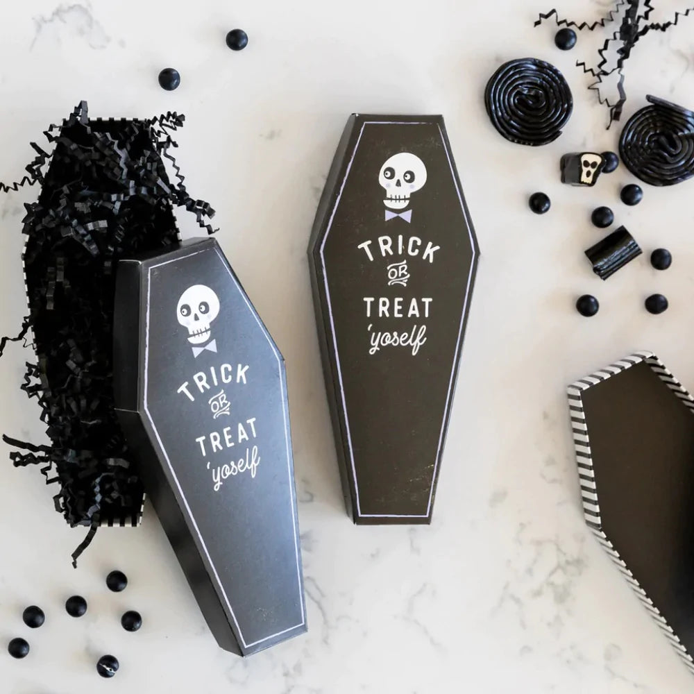 Coffin Shaped Treat Boxes Set of 12