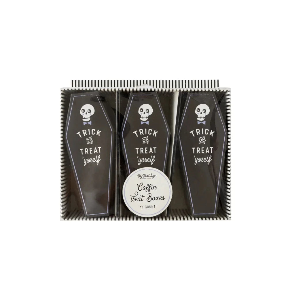 Coffin Shaped Treat Boxes Set of 12