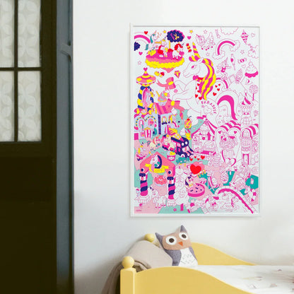 OMY - Large Poster - Lily Unicorn