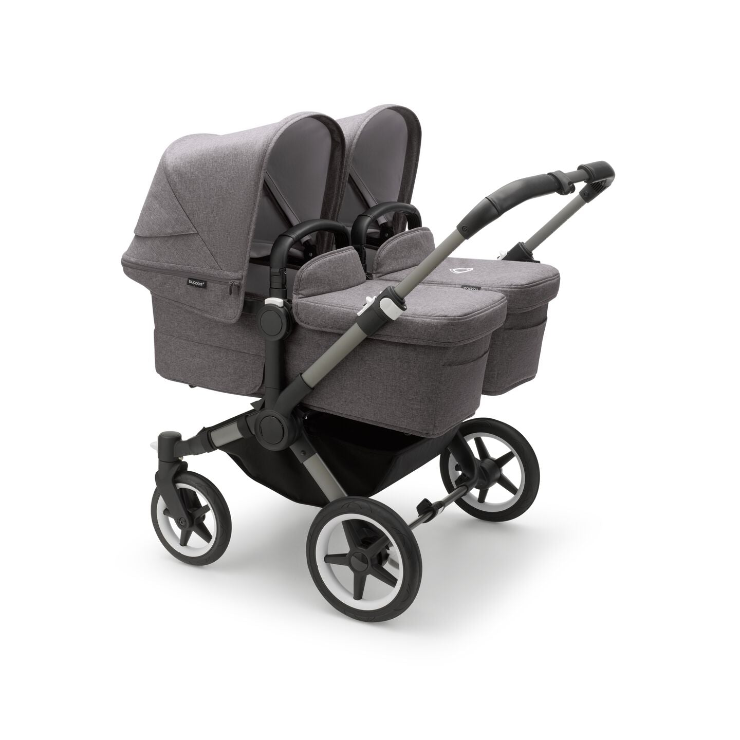 Bugaboo - Donkey 5 Twin Complete Me Travel System - Graphite/Grey Melange