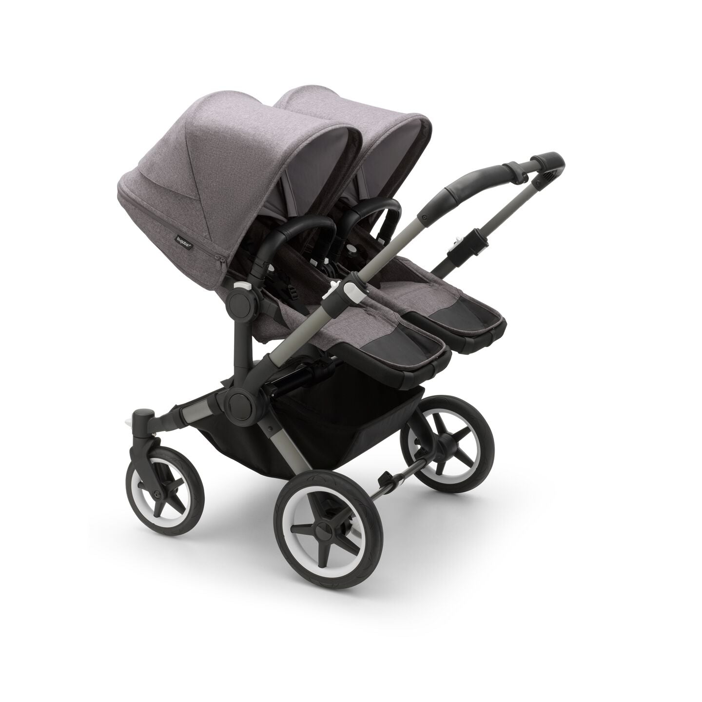 Bugaboo - Donkey 5 Twin Complete Me Travel System - Graphite/Grey Melange