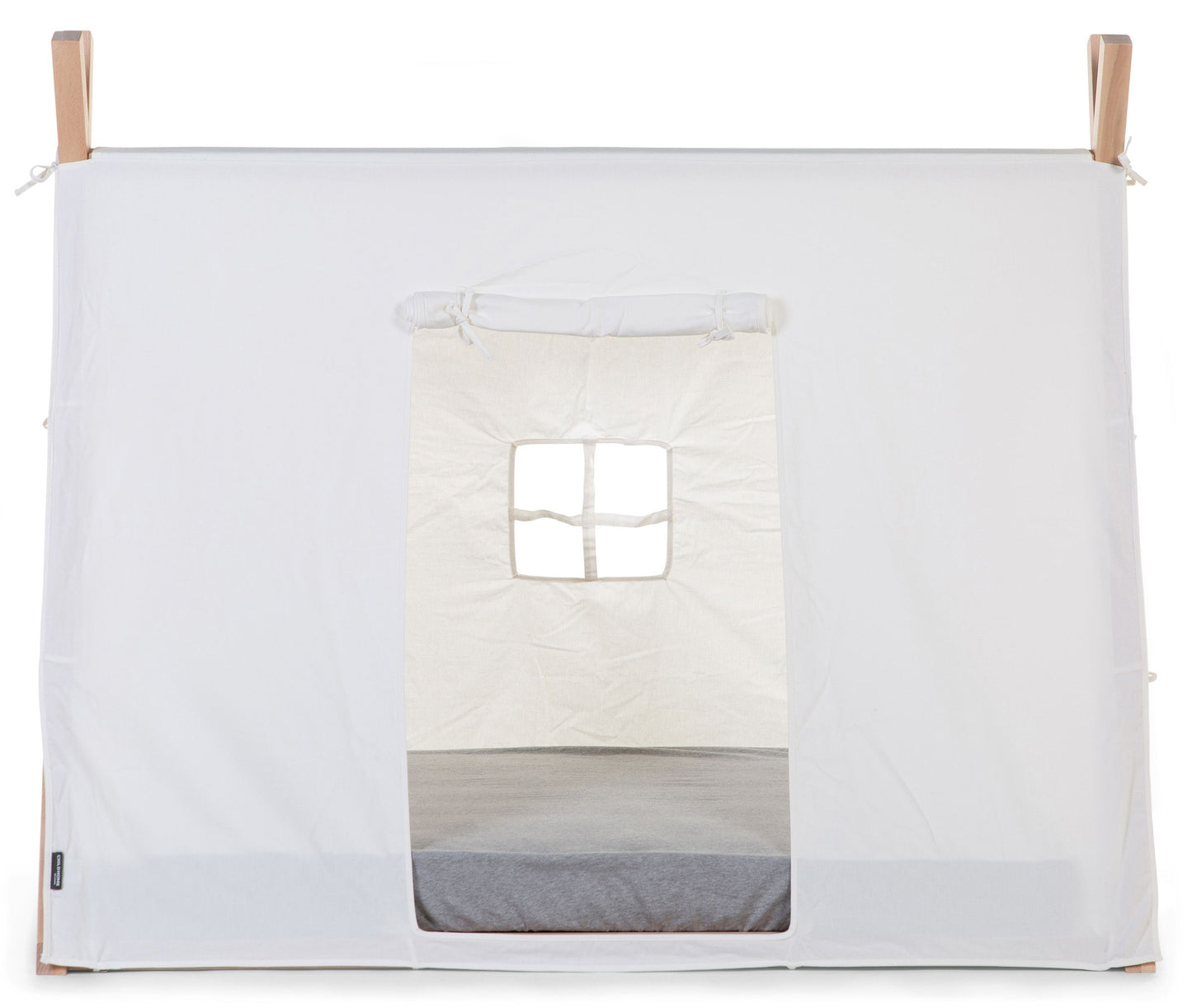 بيت الأطفال -تيبي سرير الإطار غطاء 70X140cm -الأبيض
