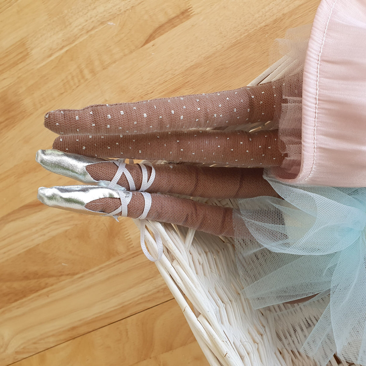 Philly Ballerina Soft Doll - Handmade doll Linen (39cm)
