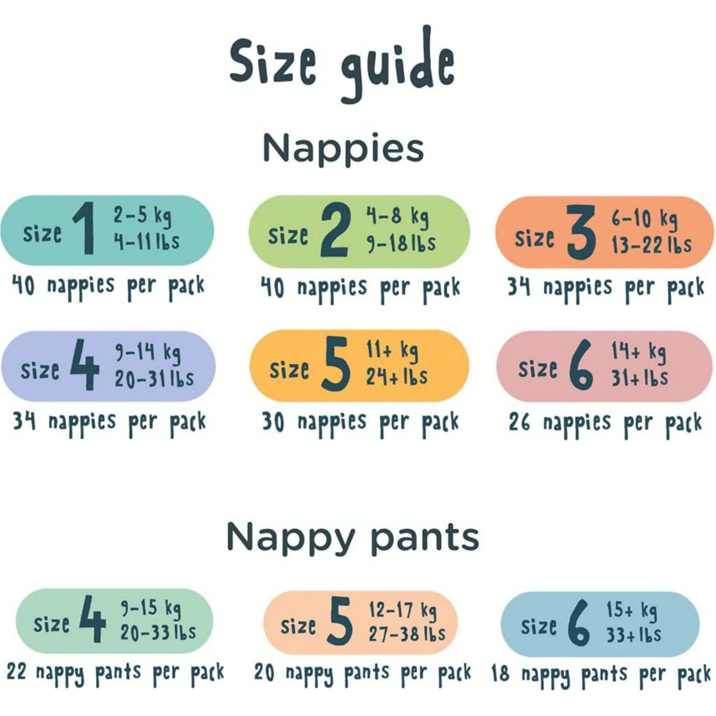 Eco Diapers Size 2 - 40 Pack