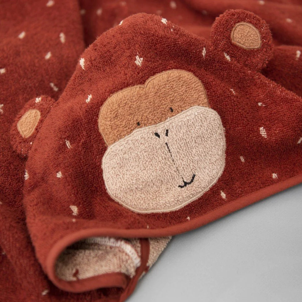 Mr Monkey Hooded Towel