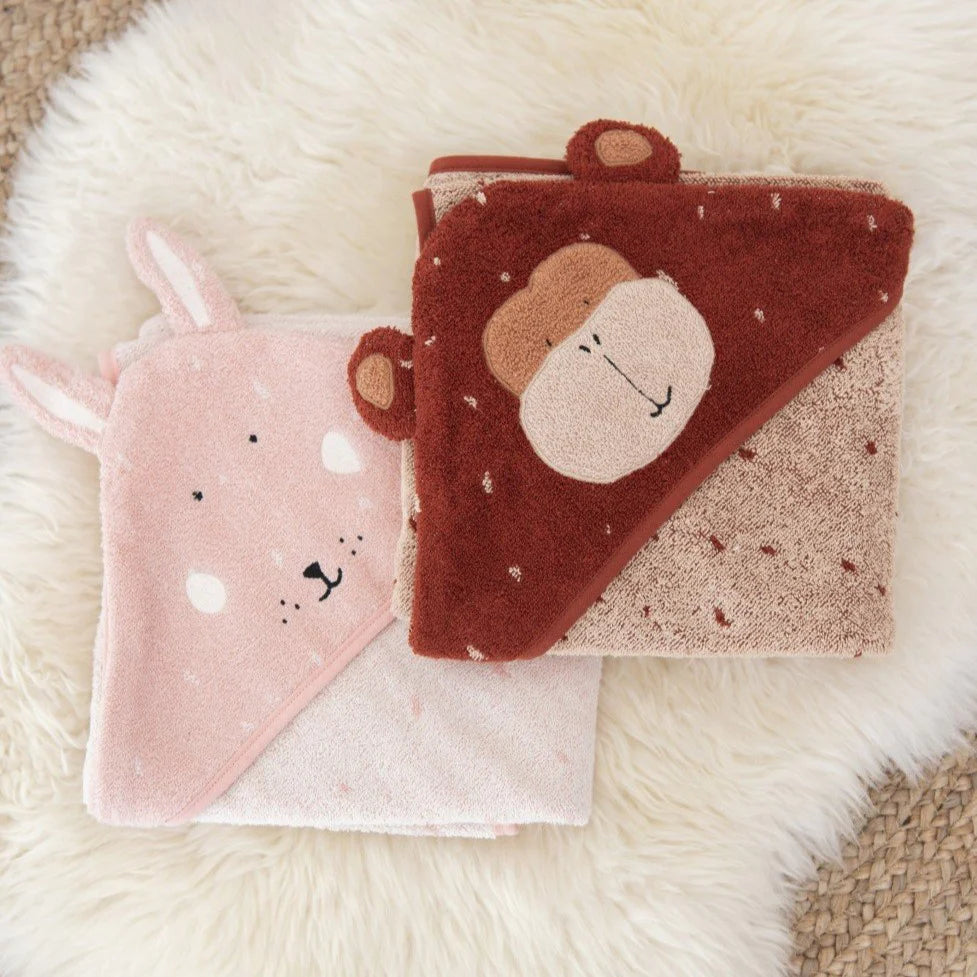 Mr Monkey Hooded Towel