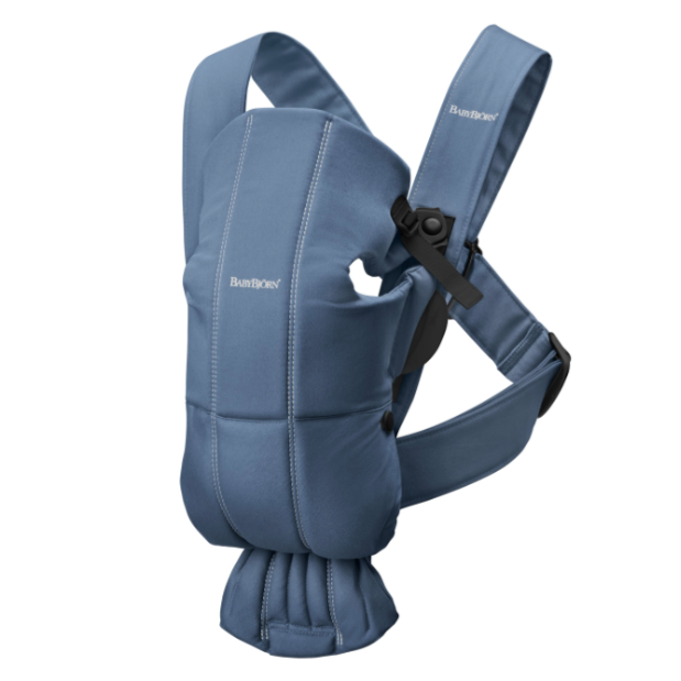 BabyBjorn Baby Carrier Mini - Vintage  Indigo, Cotton