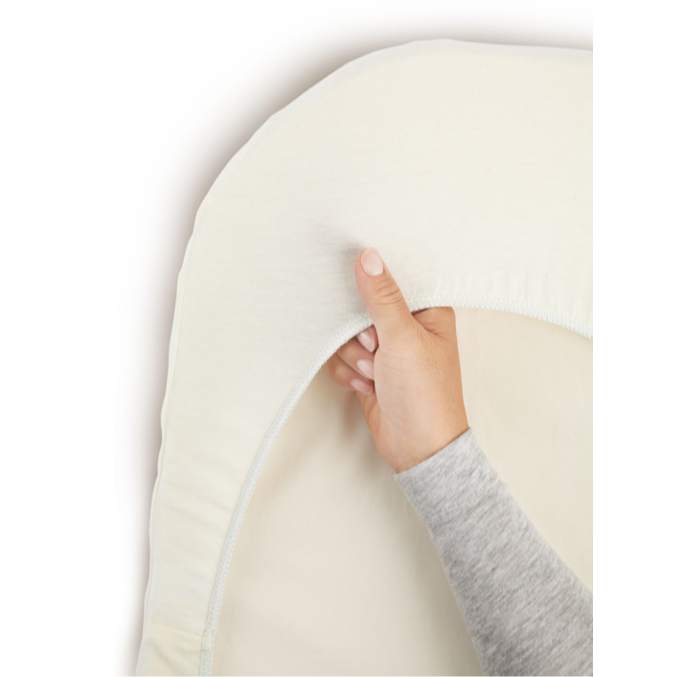 BabyBjörn - Fitted Sheet for Cradle - White, Organic