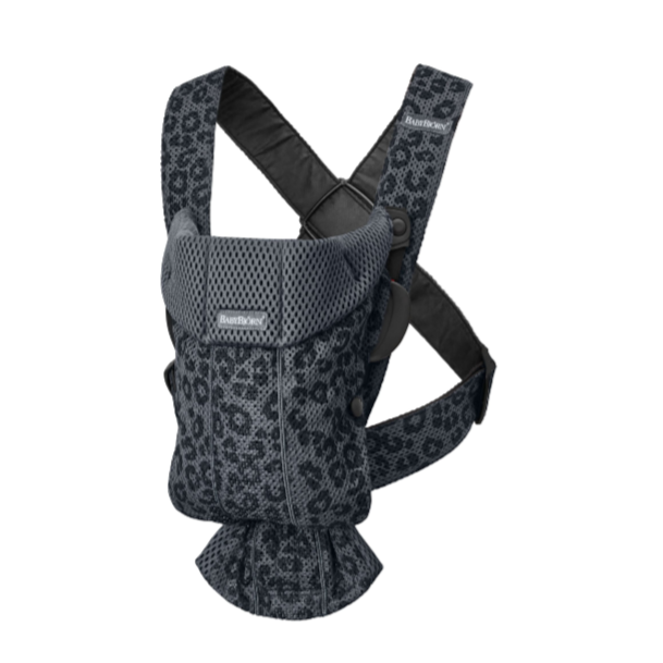 Baby Carrier Mini - Anthracite/Leopard, 3D Mesh