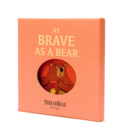 ThreadBear Design - As Brave as a Bear Rag Book
