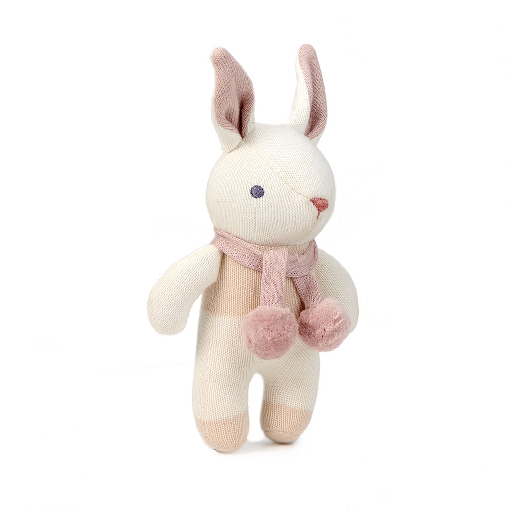 مجموعة هدايا محبوكة كريمي للأطفال على شكل أرنب