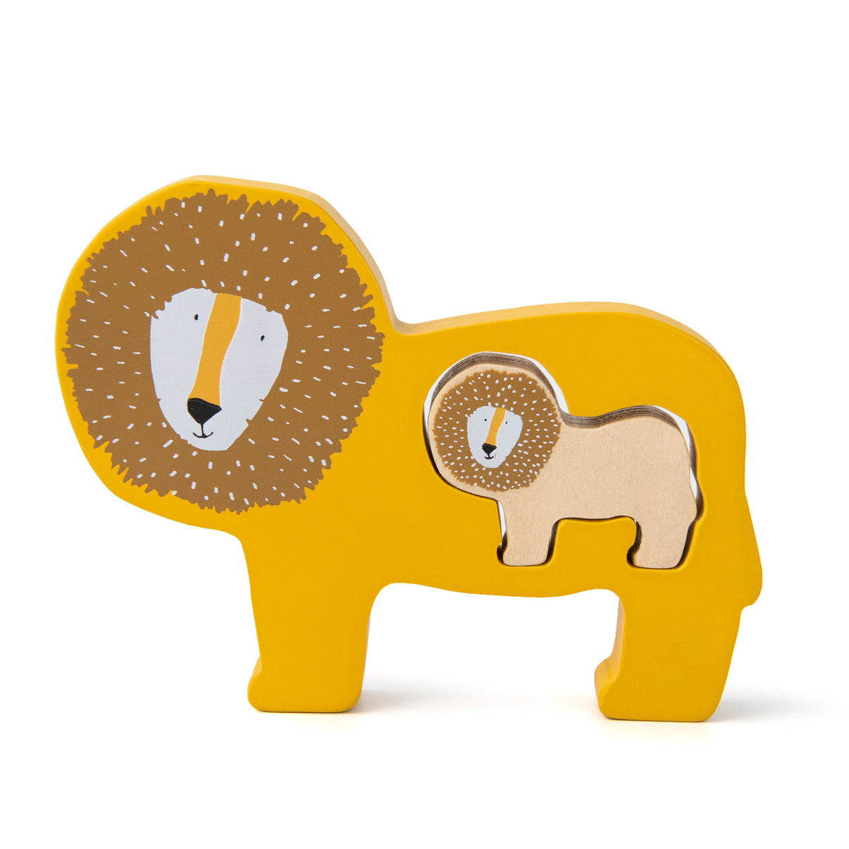 Wooden Baby Puzzle - Mr. Lion