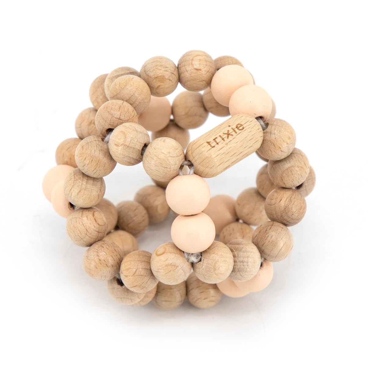 لعب مع Wooden Beads Ball -Rose.