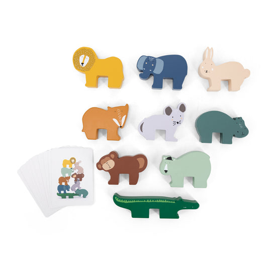 Wooden Animal Stacking Game
