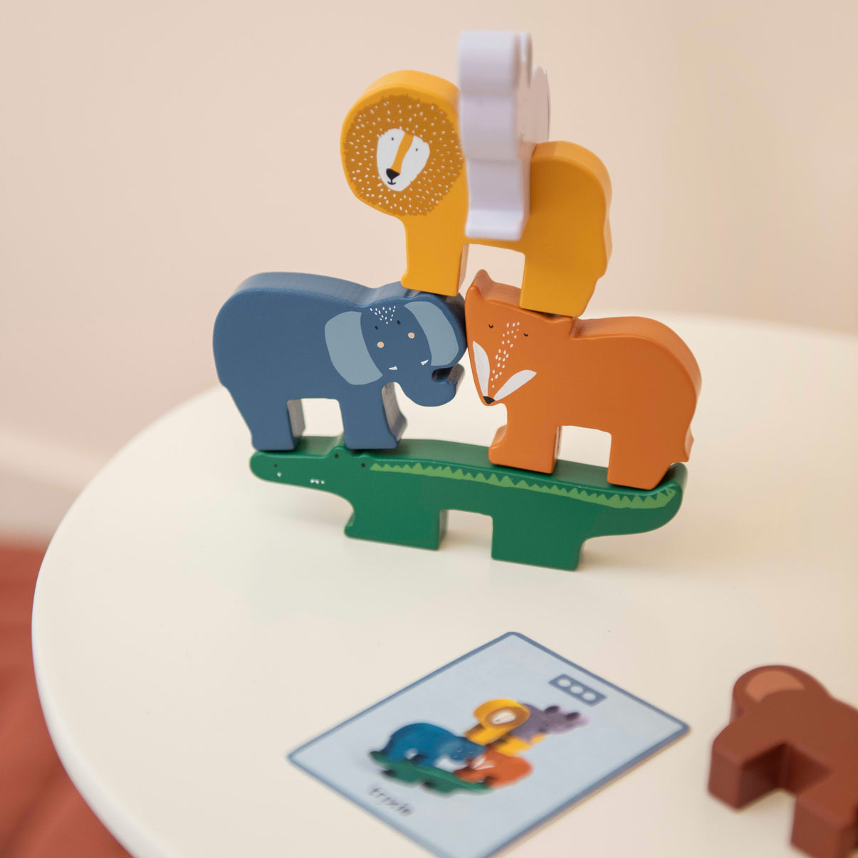 Wooden Animal Stacking Game