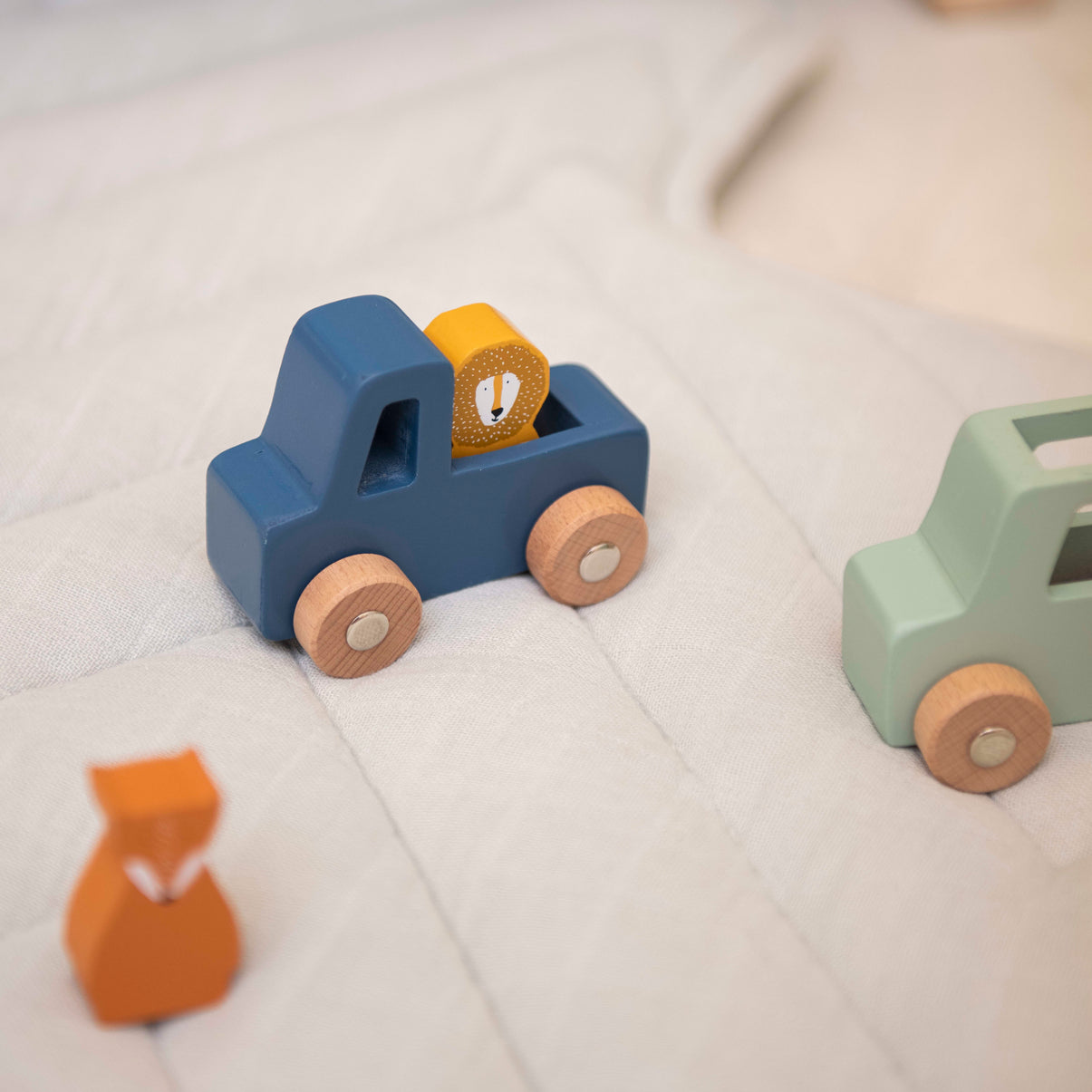 Wooden Animal Car Set