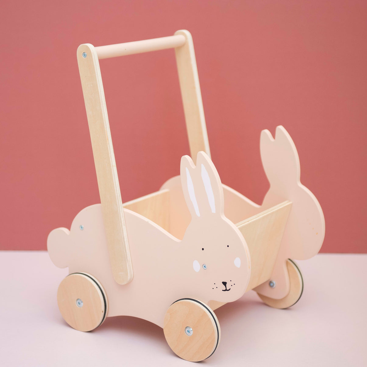 Wooden Push Along Cart - Mrs. Rabbit (NOT A Walker)