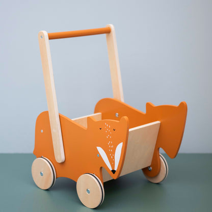 Wooden Push Along Cart - Mr. Fox (NOT A Walker)