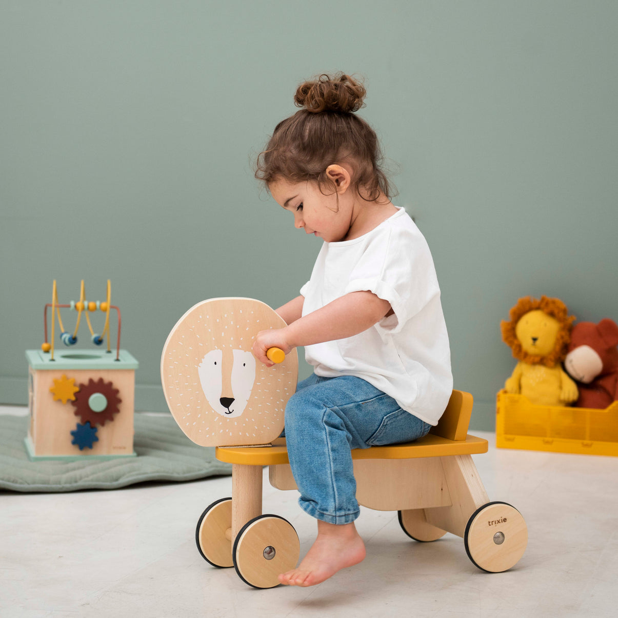 Wooden Bicycle 4 Wheels - Mr. Lion