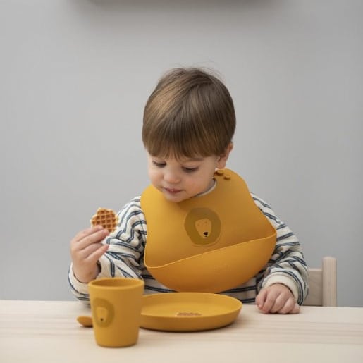 Silicone Bib 2-Pack  - Mr. Lion