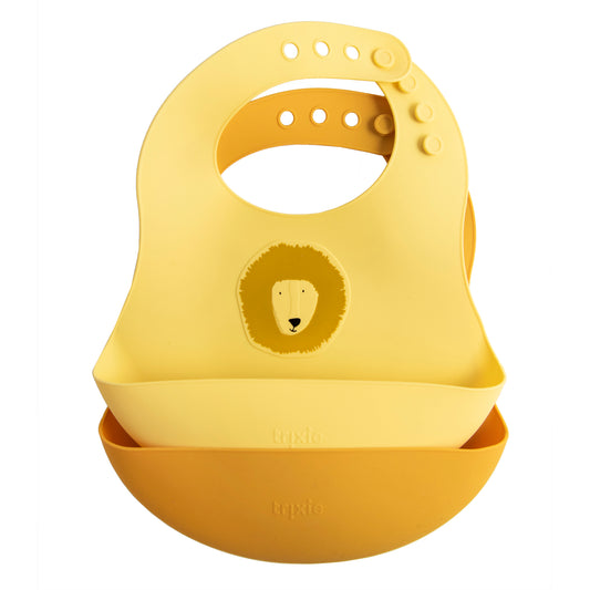 Silicone Bib 2-Pack  - Mr. Lion