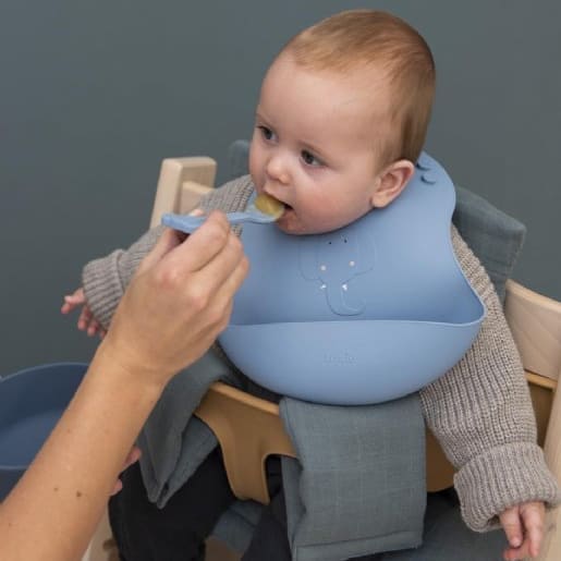 Silicone Bib 2-Pack  - Mrs. Elephant