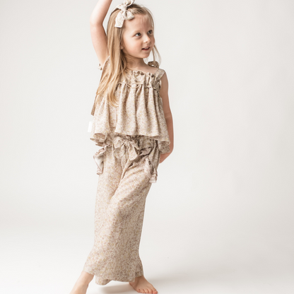 Magnessi -Top -Viscose Pastel Flower-Available Stimes: 3-4Y/5-6Y