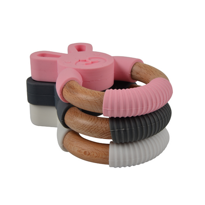 Magni - Rabbit Touch Ring in Silicone/Wood