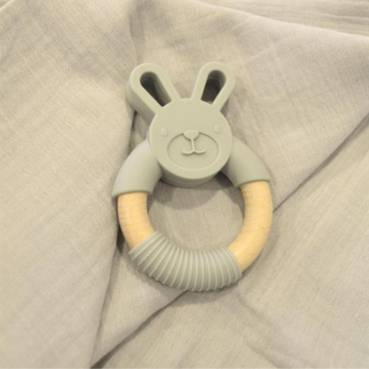 Magni - Rabbit Touch Ring in Silicone/Wood