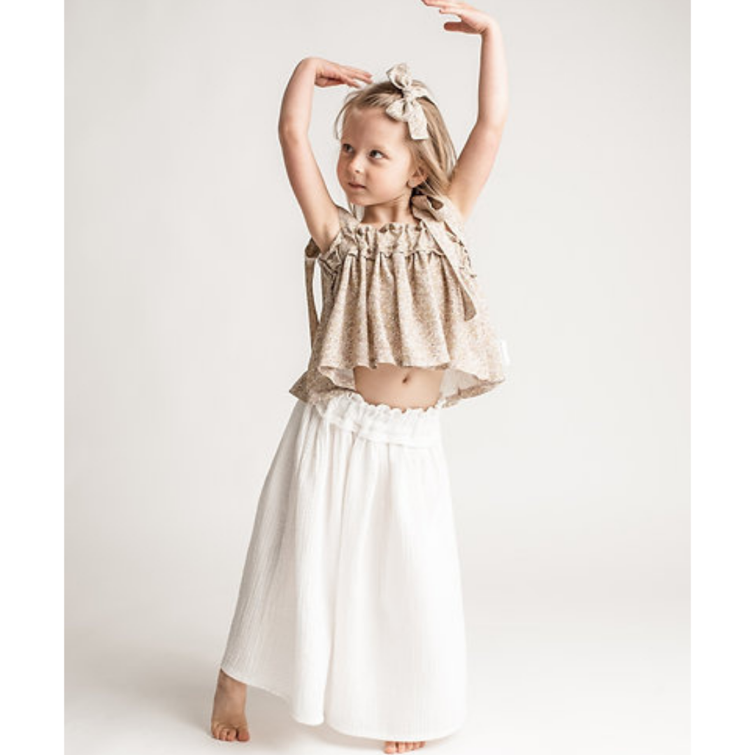 Magnessi - Long Skirt - Organic Cotton White