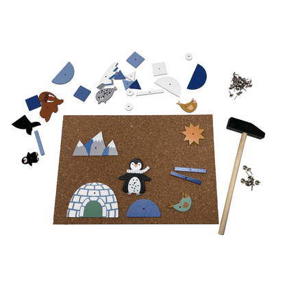 Magni - Hammer Mosaic with Penguin