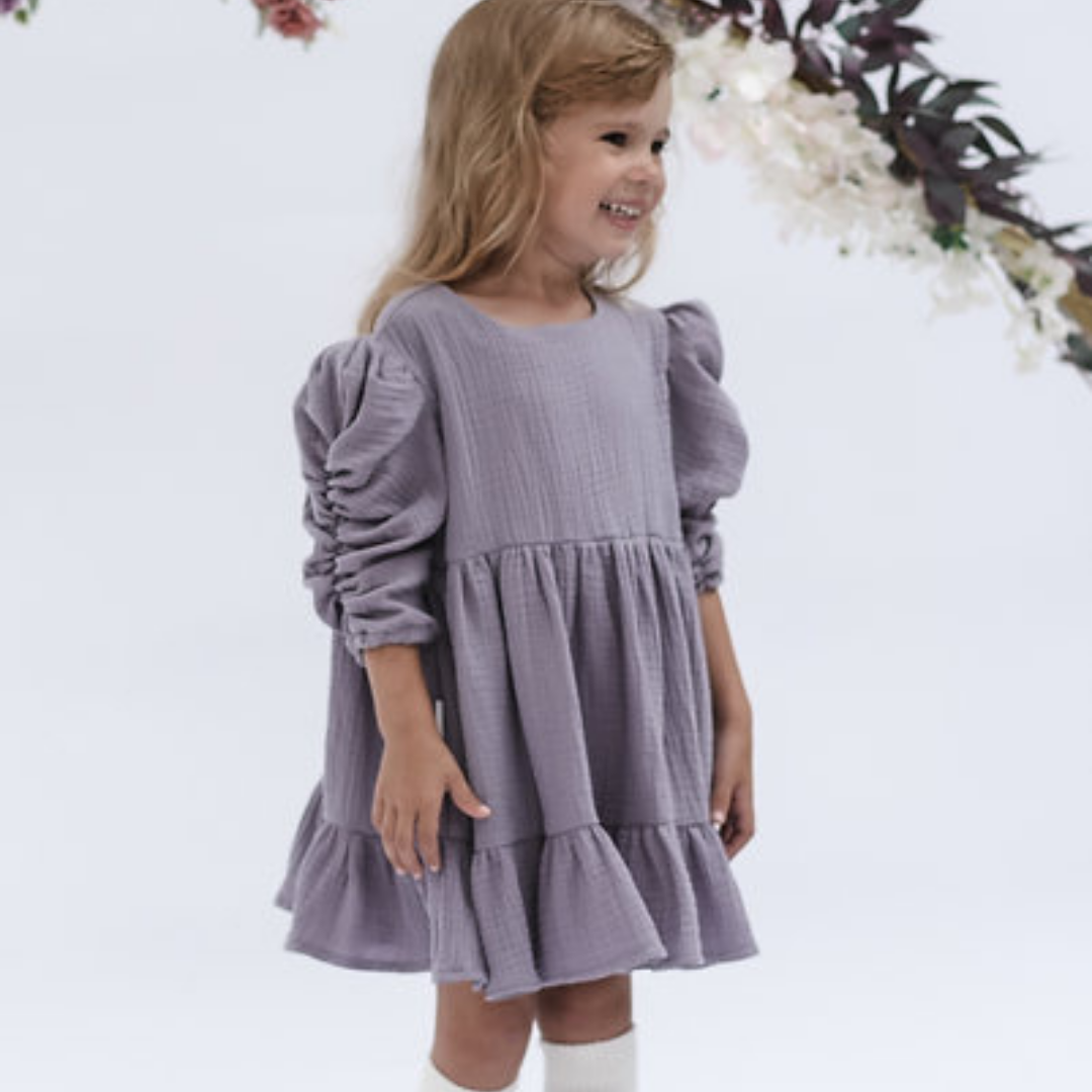 Magnessi -Valentina Dress -Violet Spirit -available size: 1-2Y/3-4Y/5-6Y