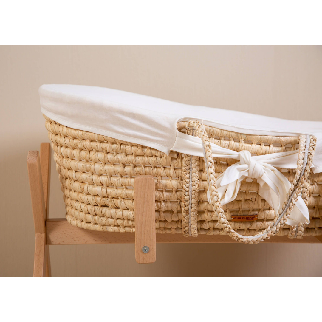 Childhome - Bundle Moses Basket + Mattress + Cover Off White
