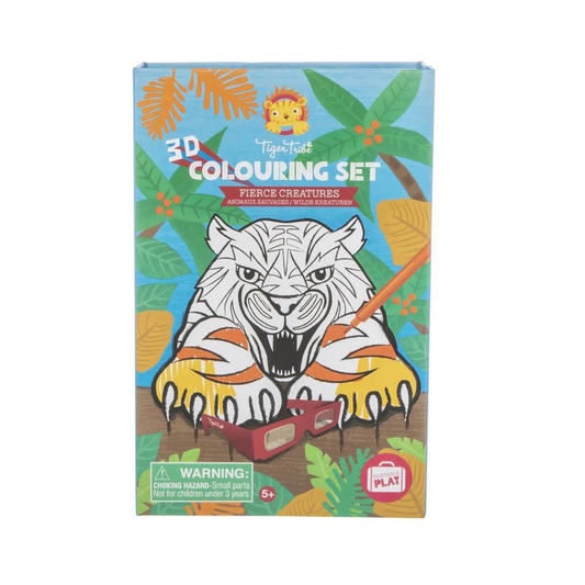 Tiger Tribe - 3D Colouring Set - Fierce Creatures