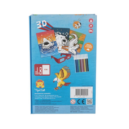 Tiger Tribe - 3D Colouring Set - Fierce Creatures