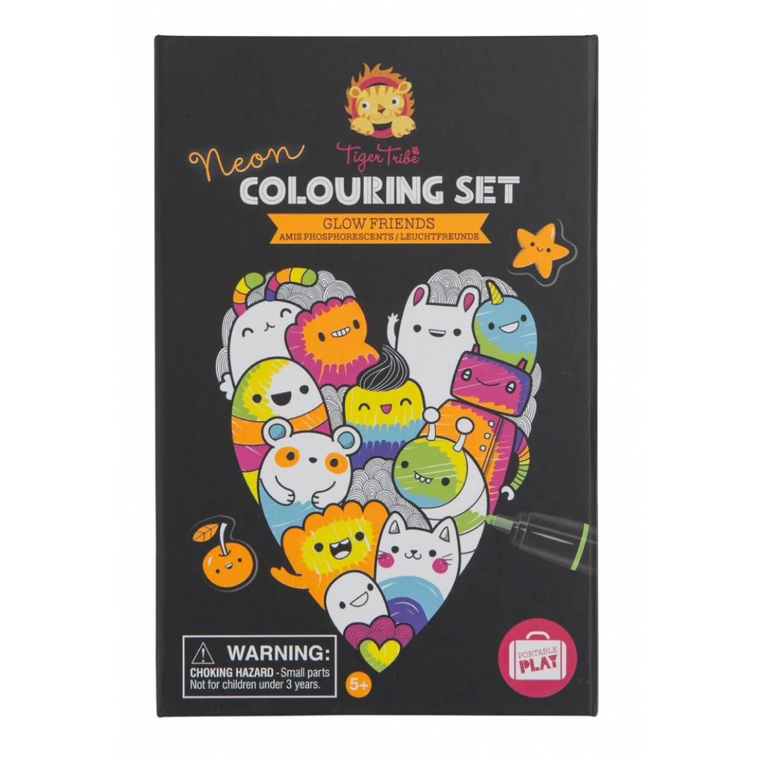 Tiger Tribe - Neon Colouring Set - Glow Friends