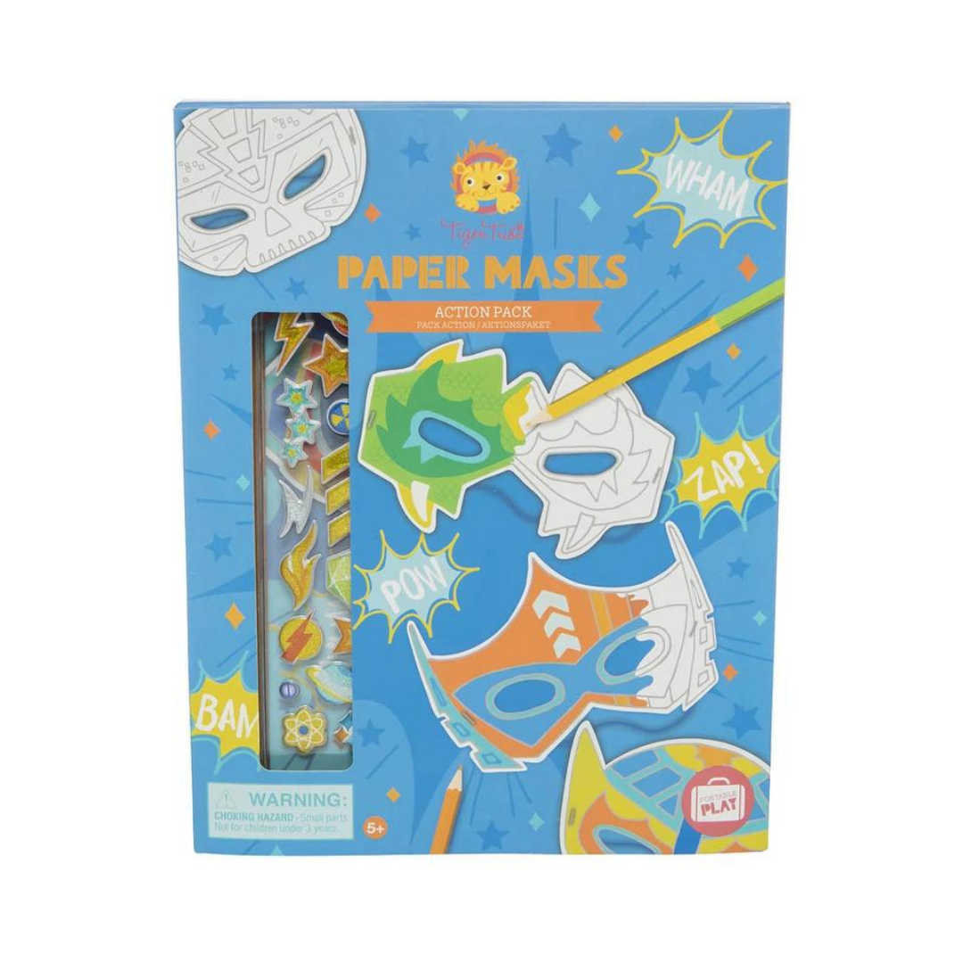 Tiger Tribe - Paper Masks - Action Pack