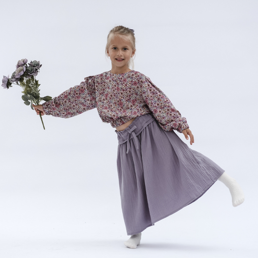 Magnessi -تنورة طويلة -الروح البنفسجية -الأحجام المتاحة: 1-2Y/3-4Y/5-6Y