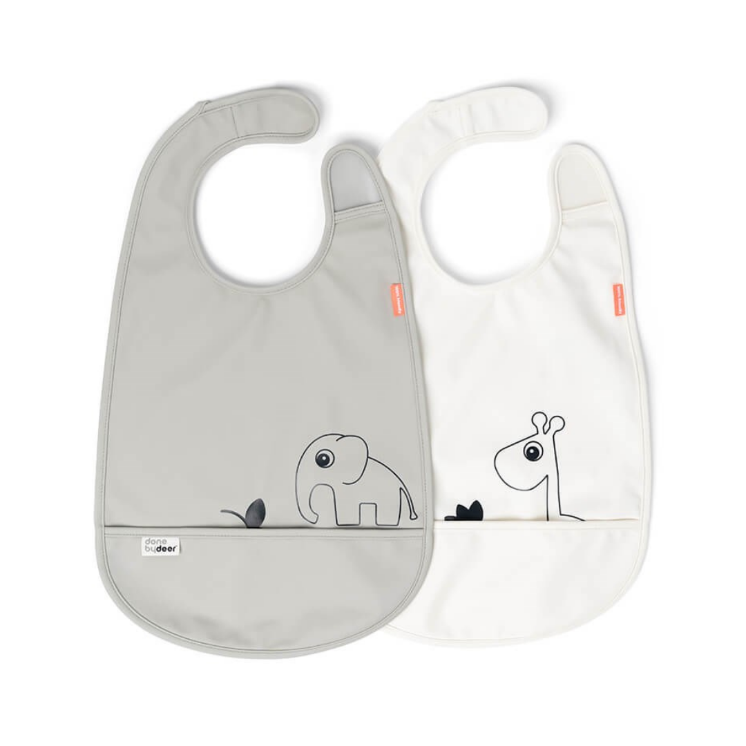Bib w/ Velcro 2-Pack Deer friends