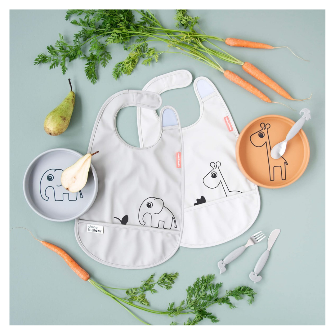 Bib w/ Velcro 2-Pack Deer friends