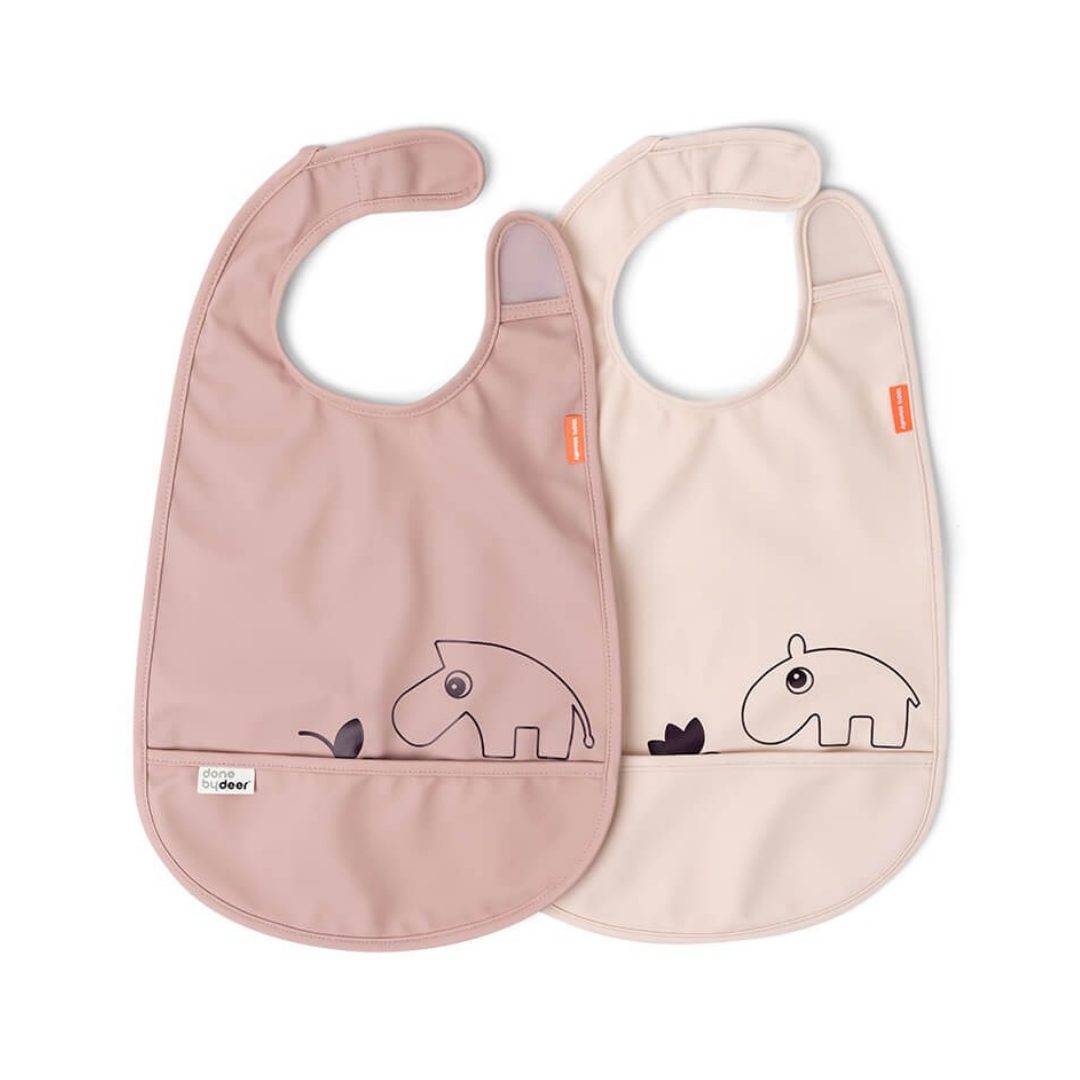 Bib w/ Velcro 2-Pack Deer friends