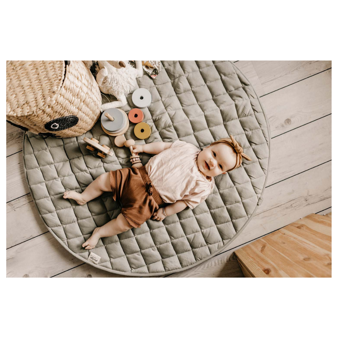 Play and Go - Organic Playmat and Storage Bag - Meadow Green