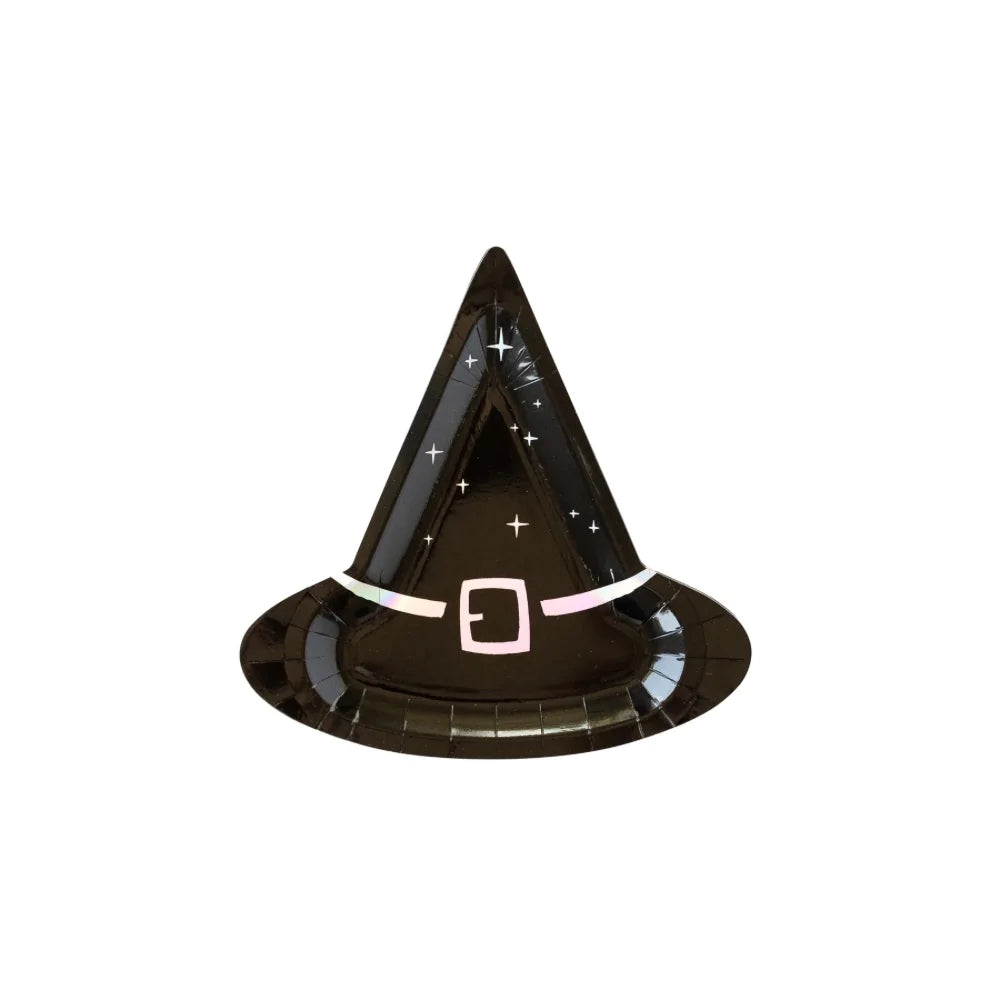 Witching Hour Witch Hat Shaped Plate Set of 8