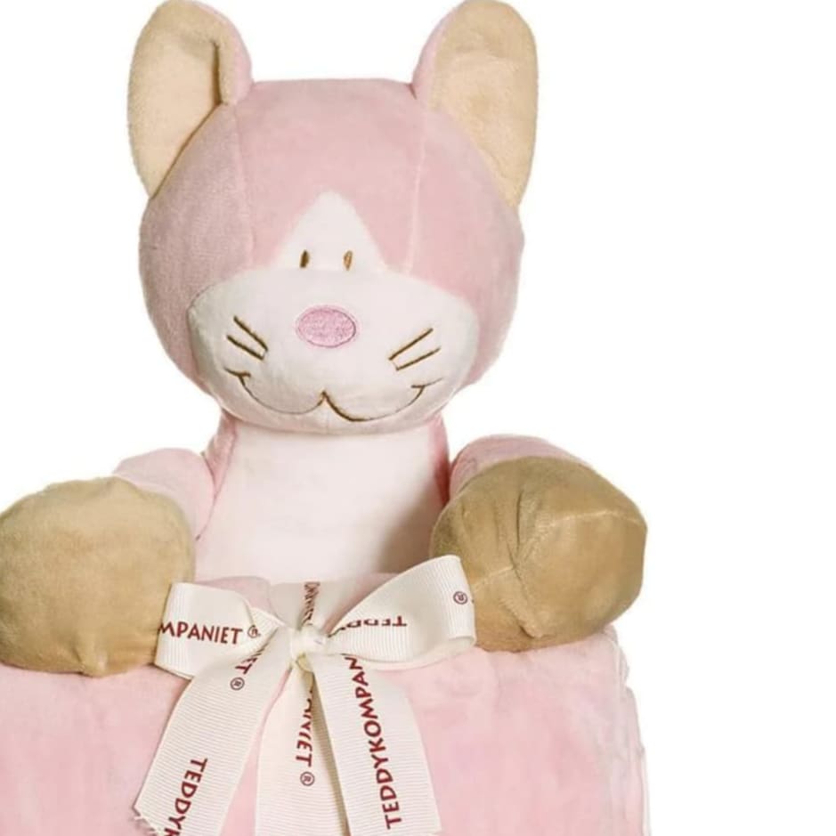 Teddykompaniet - Gift Set - Diinglisar with Blanket - Cat
