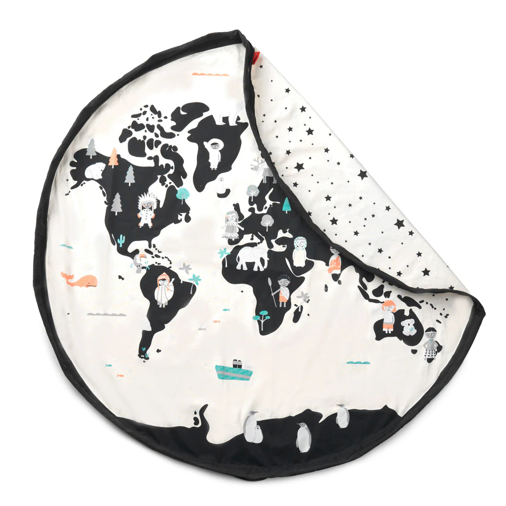 Play and Go - Playmat and Storage Bag - World Map