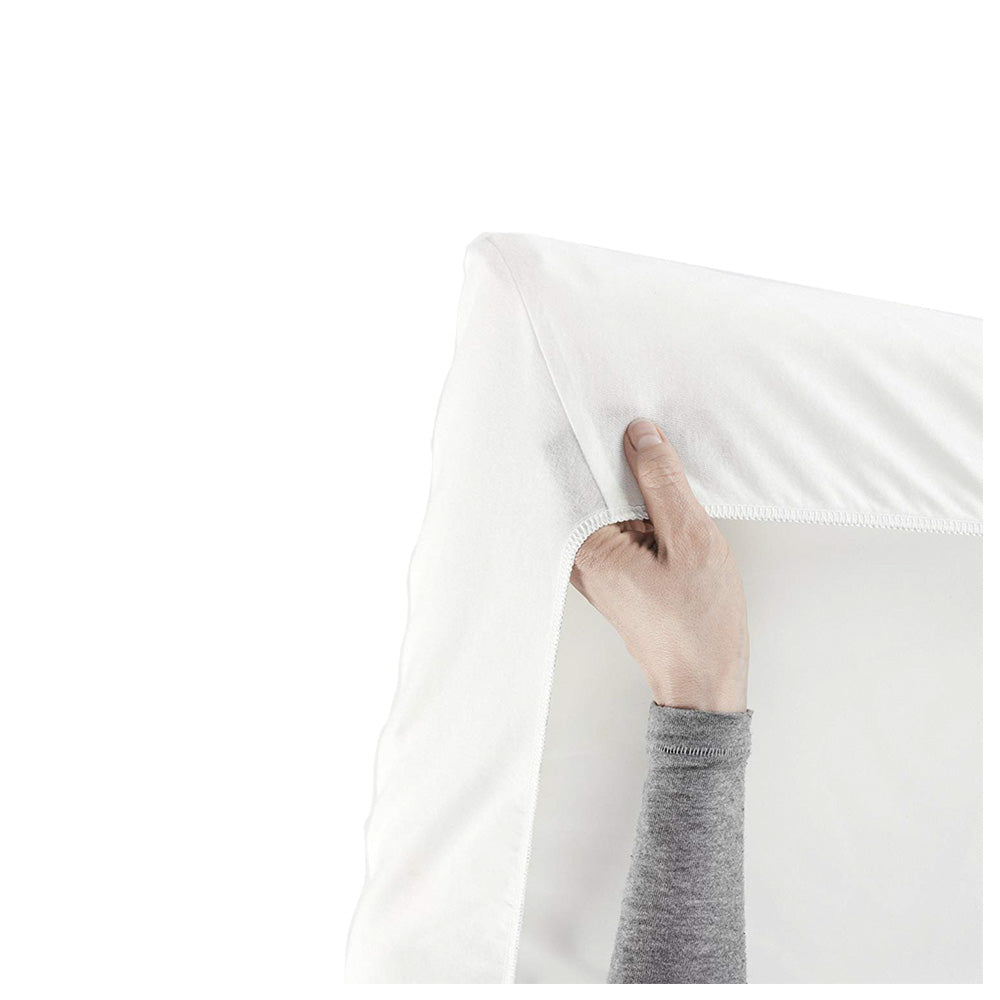 BabyBjörn - Fitted Sheet for Travel Cot - White, Organic
