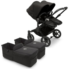 bugaboo donkey 5 mono complete - black/midnight Bugaboo - Donkey 5 Twin Complete Me Travel System