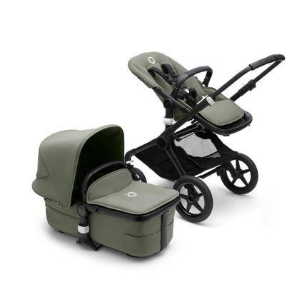 Bugaboo - Fox3 Complete Stroller in Black/Forest Green - Forest Green