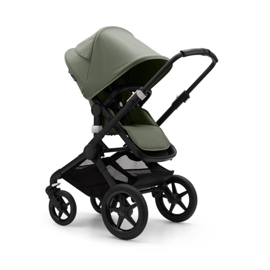 Bugaboo - Fox3 Complete Stroller in Black/Forest Green - Forest Green