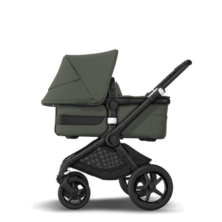 Bugaboo - Fox3 Complete Stroller in Black/Forest Green - Forest Green